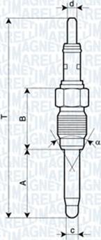 Magneti Marelli 062900084304 - Свеча накаливания autospares.lv