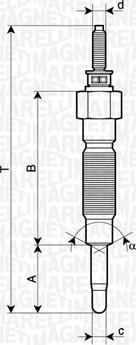 Magneti Marelli 062900132304 - Свеча накаливания autospares.lv