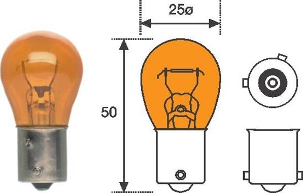 Magneti Marelli 009600260000 - Лампа накаливания, фонарь указателя поворота autospares.lv