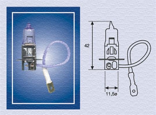 Magneti Marelli 002554100000 - Лампа накаливания, противотуманная фара autospares.lv