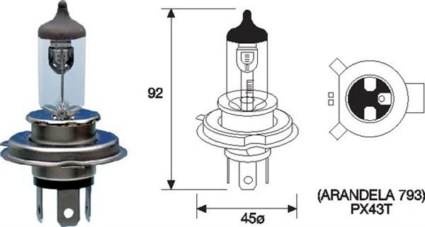 Magneti Marelli 002588700000 - Лампа накаливания, фара дальнего света autospares.lv