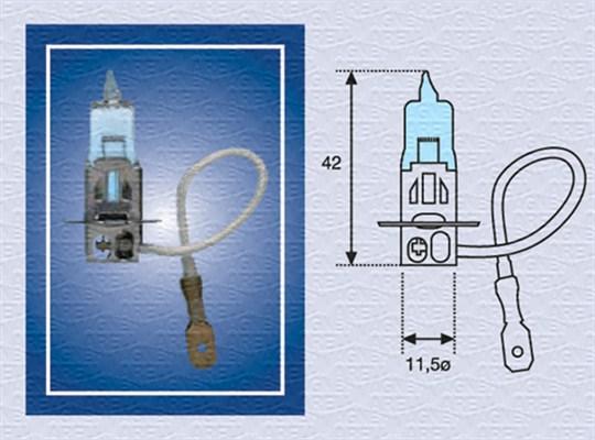 Magneti Marelli 002604100000 - Лампа накаливания, противотуманная фара autospares.lv