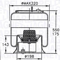 Magneti Marelli 030607020118 - Кожух пневматической рессоры autospares.lv