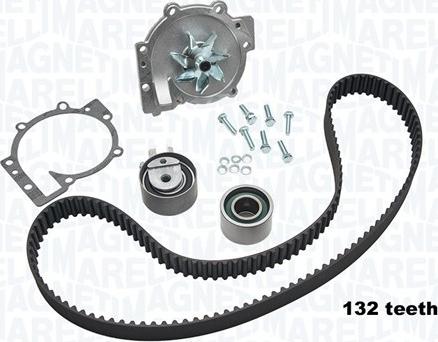 Magneti Marelli 341404980001 - Водяной насос + комплект зубчатого ремня ГРМ autospares.lv