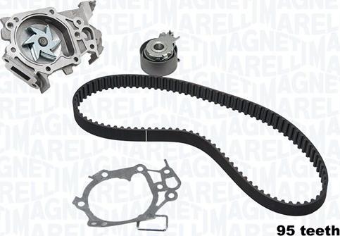 Magneti Marelli 341404700001 - Водяной насос + комплект зубчатого ремня ГРМ autospares.lv