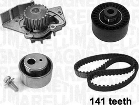 Magneti Marelli 341405990001 - Водяной насос + комплект зубчатого ремня ГРМ autospares.lv