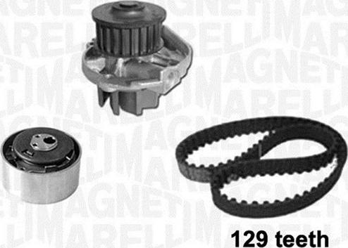 Magneti Marelli 341405810003 - Водяной насос + комплект зубчатого ремня ГРМ autospares.lv