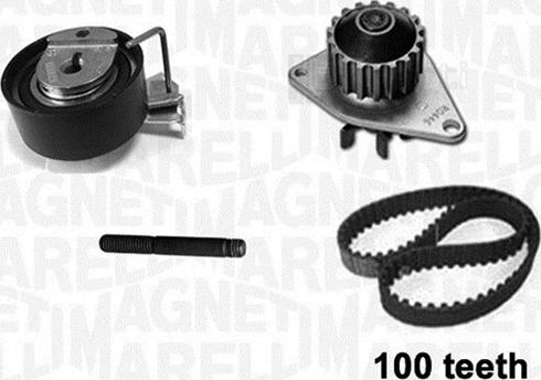 Magneti Marelli 341405320001 - Водяной насос + комплект зубчатого ремня ГРМ autospares.lv