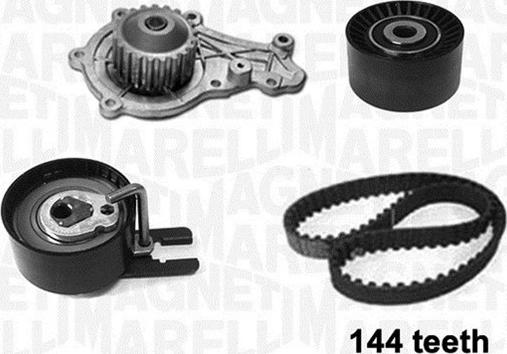 Magneti Marelli 341406450001 - Водяной насос + комплект зубчатого ремня ГРМ autospares.lv