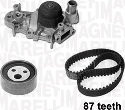 Magneti Marelli 341401470001 - Водяной насос + комплект зубчатого ремня ГРМ autospares.lv