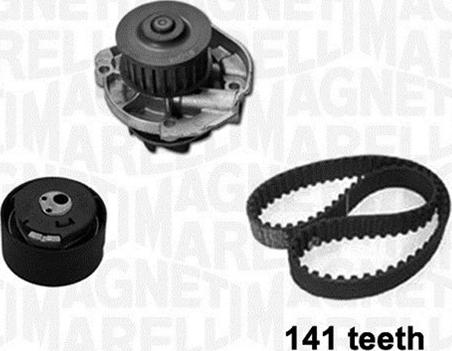 Magneti Marelli 341401860001 - Водяной насос + комплект зубчатого ремня ГРМ autospares.lv