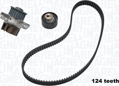 Magneti Marelli 341401860002 - Водяной насос + комплект зубчатого ремня ГРМ autospares.lv