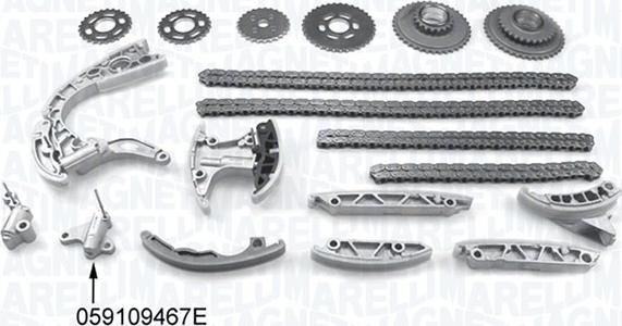 Magneti Marelli 341500001180 - Комплект цепи привода распредвала autospares.lv