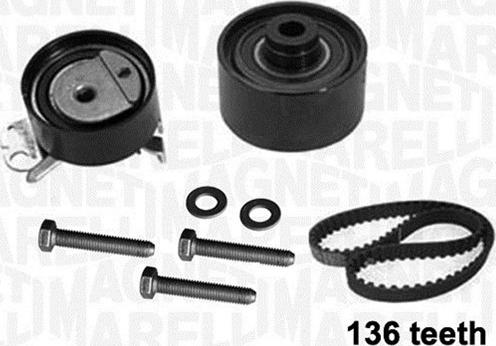 Magneti Marelli 341304930000 - Комплект зубчатого ремня ГРМ autospares.lv