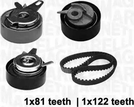 Magneti Marelli 341304970000 - Комплект зубчатого ремня ГРМ autospares.lv