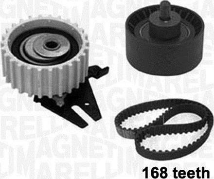 Magneti Marelli 341304850000 - Комплект зубчатого ремня ГРМ autospares.lv