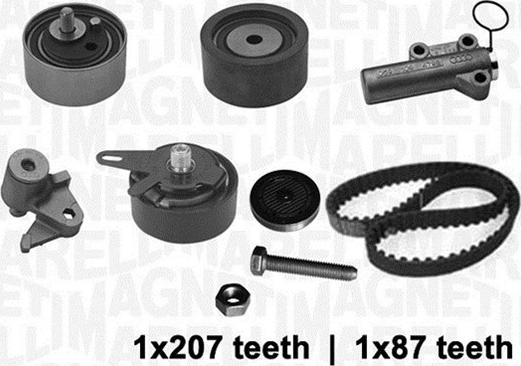 Magneti Marelli 341305210000 - Комплект зубчатого ремня ГРМ autospares.lv