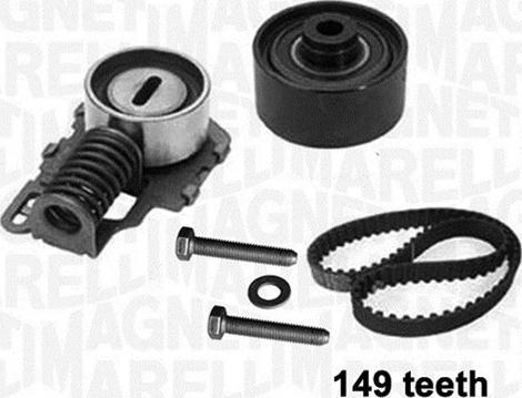 Magneti Marelli 341301980000 - Комплект зубчатого ремня ГРМ autospares.lv