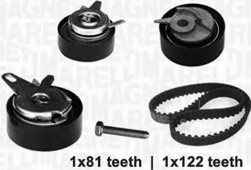 Magneti Marelli 341301530000 - Комплект зубчатого ремня ГРМ autospares.lv