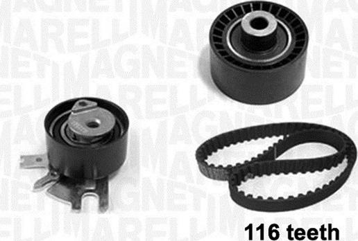 Magneti Marelli 341301690000 - Комплект зубчатого ремня ГРМ autospares.lv