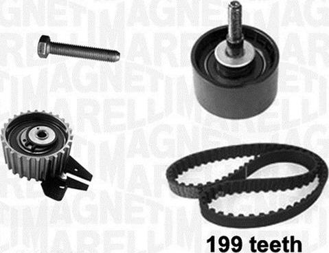 Magneti Marelli 341301040000 - Комплект зубчатого ремня ГРМ autospares.lv