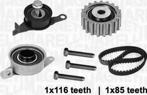 Magneti Marelli 341301080000 - Комплект зубчатого ремня ГРМ autospares.lv