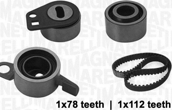 Magneti Marelli 341301290000 - Комплект зубчатого ремня ГРМ autospares.lv