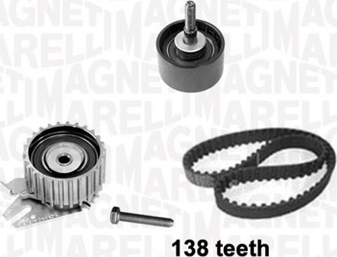 Magneti Marelli 341303980000 - Комплект зубчатого ремня ГРМ autospares.lv