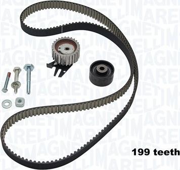 Magneti Marelli 341303440000 - Комплект зубчатого ремня ГРМ autospares.lv