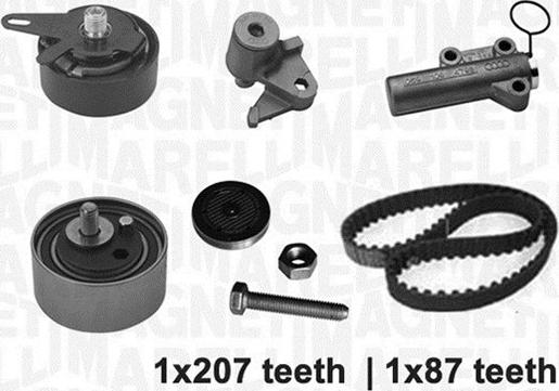 Magneti Marelli 341302390000 - Комплект зубчатого ремня ГРМ autospares.lv