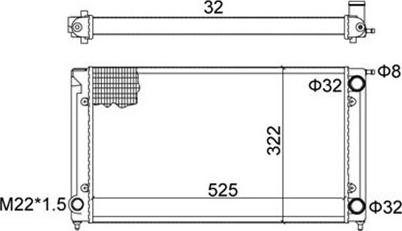 Magneti Marelli 359000300420 - Радиатор, охлаждение двигателя autospares.lv