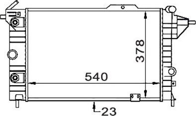 Magneti Marelli 359000300600 - Радиатор, охлаждение двигателя autospares.lv