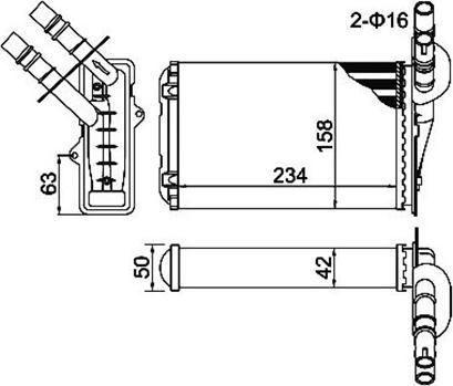 Magneti Marelli 359000300010 - Теплообменник, отопление салона autospares.lv