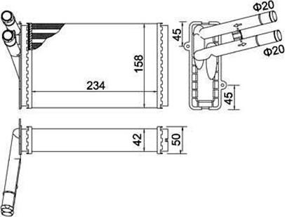 Magneti Marelli 359000300810 - Теплообменник, отопление салона autospares.lv