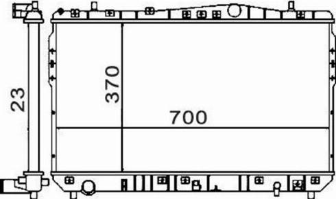 Magneti Marelli 359000301460 - Радиатор, охлаждение двигателя autospares.lv