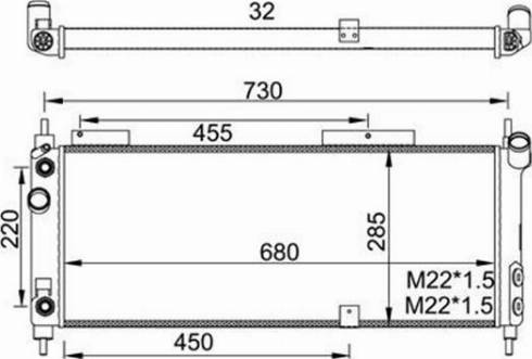 Magneti Marelli 359000391060 - Радиатор, охлаждение двигателя autospares.lv