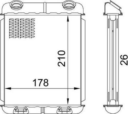 Magneti Marelli 359000302050 - Теплообменник, отопление салона autospares.lv