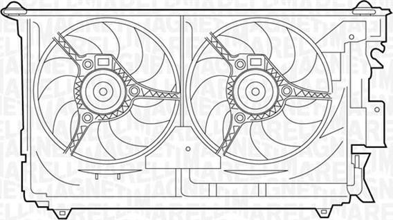 Magneti Marelli 359003900160 - Вентилятор, охлаждение двигателя autospares.lv