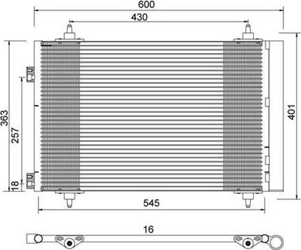 Magneti Marelli 359003220480 - Конденсатор кондиционера autospares.lv