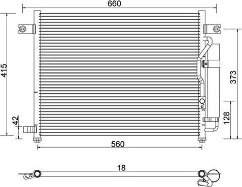 Magneti Marelli 359003220330 - Конденсатор кондиционера autospares.lv