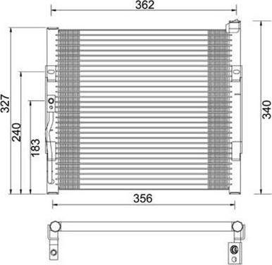 Magneti Marelli 359003220700 - Конденсатор кондиционера autospares.lv