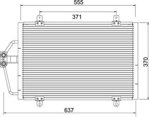 Magneti Marelli 359003221430 - Конденсатор кондиционера autospares.lv