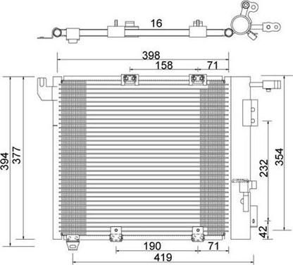 Magneti Marelli 359003221370 - Конденсатор кондиционера autospares.lv