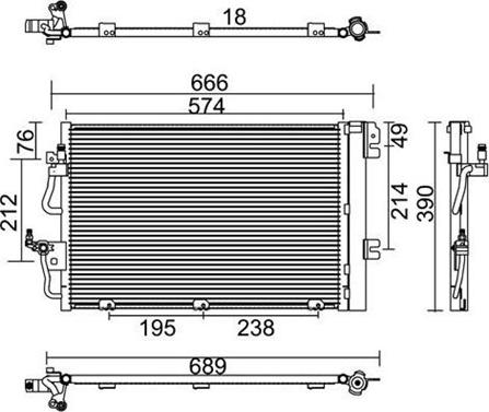 Magneti Marelli 359003221290 - Конденсатор кондиционера autospares.lv