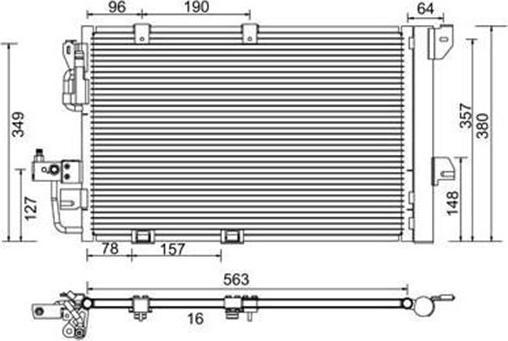 Magneti Marelli 359003221260 - Конденсатор кондиционера autospares.lv