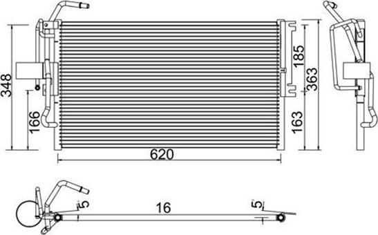 Magneti Marelli 359003221270 - Конденсатор кондиционера autospares.lv