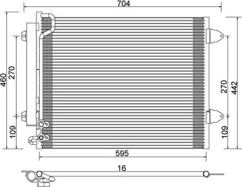 Magneti Marelli 359003221720 - Конденсатор кондиционера autospares.lv