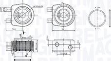 Magneti Marelli 350300001900 - Масляный радиатор, двигательное масло autospares.lv