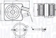 Magneti Marelli 350300003200 - Масляный радиатор, двигательное масло autospares.lv