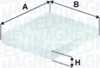 Magneti Marelli 350208065970 - Фильтр воздуха в салоне autospares.lv